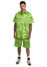 DEAD OAK ELECTRIC LIME RESORT SHORTS