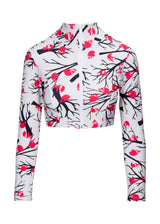 DEAD OAK IVORY & RED CROP JACKET