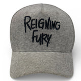 Cherry velvet striped snap