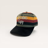 Retro velvet pattern trucker