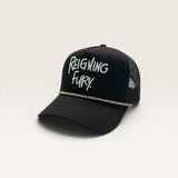 Black/natural RF trucker