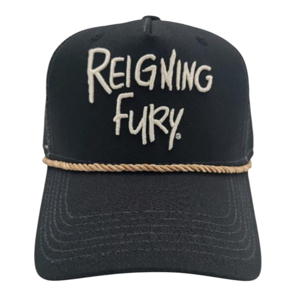 Black/natural RF trucker