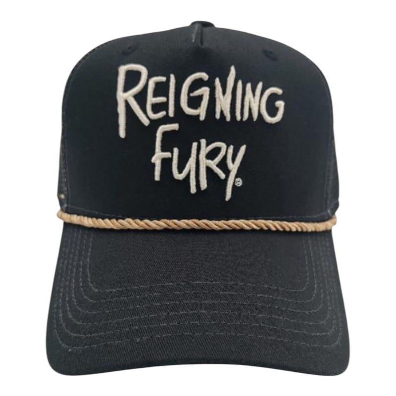 Black/natural RF trucker