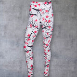 IVORY & RED BLOSSOM LEGGING