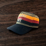 Retro velvet pattern trucker