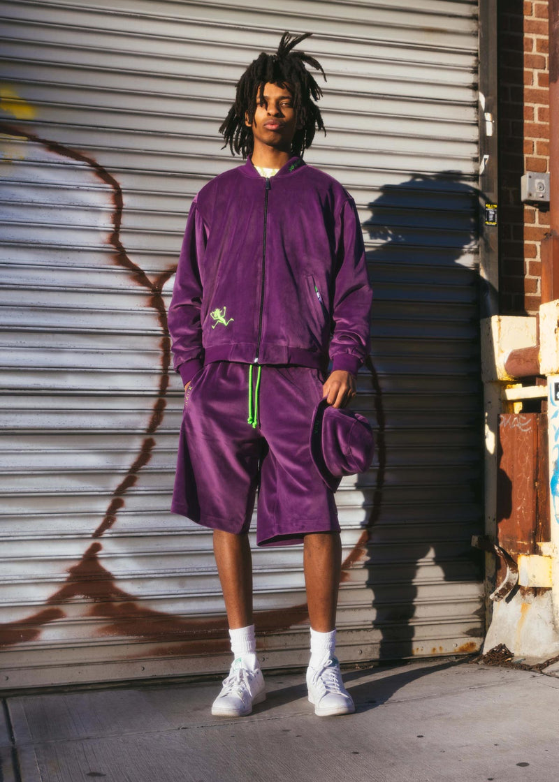 PURPLE REIGN VELOUR JACKET