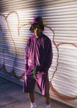 PURPLE REIGN VELOUR BUCKET HAT