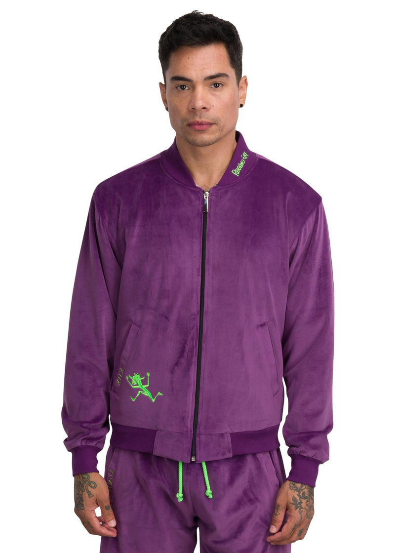 PURPLE REIGN VELOUR JACKET