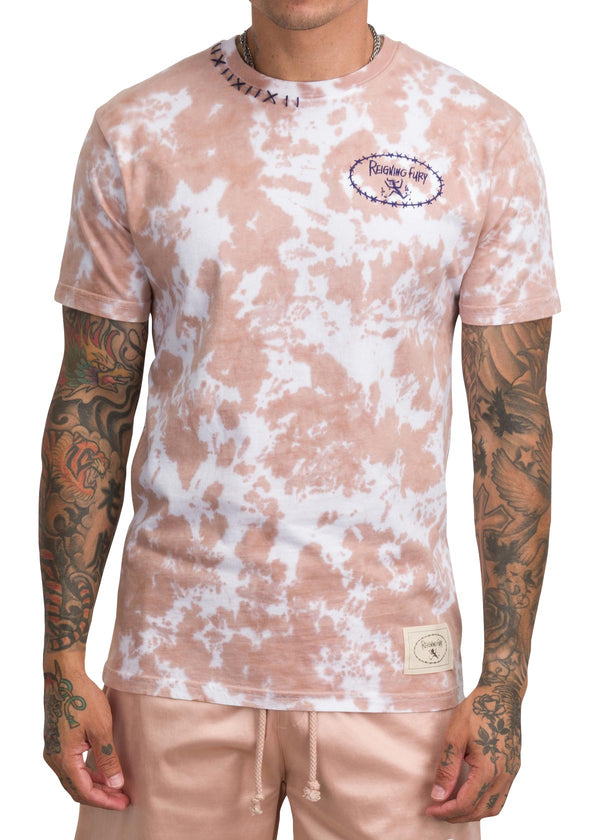 SCREAMING TAN TIE-DYE SS TSHIRT