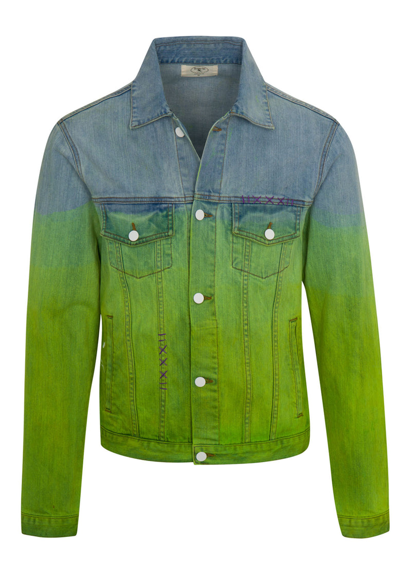 FURY OMBRE LIME TWILL JACKET